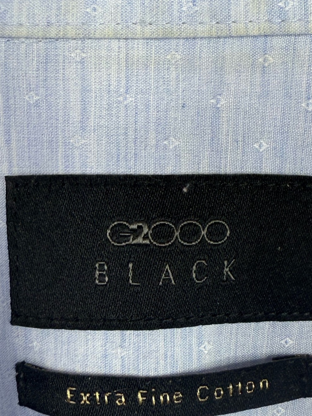 G2000 Men's Light Blue Button-Down Dress Shirt - Classic Fit - Picture 8 of 11